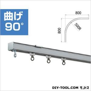 ノーブランド 大型カーテンレール40型(リングは別売) シルバー 3000mm HC-80