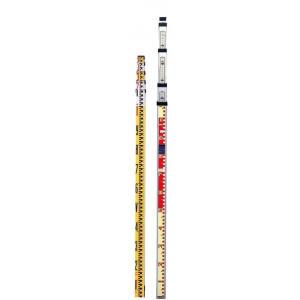 ヤマヨ測定機 アルミスタッフ 5m・5段 全縮時長さ1879mm