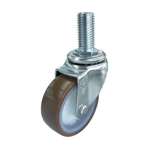 ユーエイ ねじ込み式キャスターステンレス製自在車１００径ウレタン車輪 170 x 99 x 50 m...