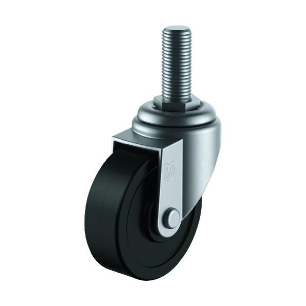 ユーエイ ねじ込み式キャスター自在車50径ゴム車輪 SUS-ST-50RH-W3/4-40
