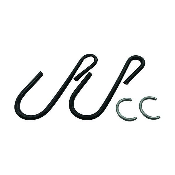 ユタカメイク 金具ゴムロープ金具Ｇセット黒タキロングフック２止金具２ 30 x 80 x 120 m...