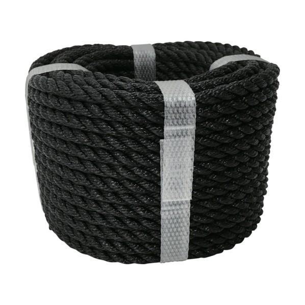 ユタカメイク ロープＰＥカラーロープ万能パック６ｍｍ×２０ｍブラック 120 x 120 x 80 ...