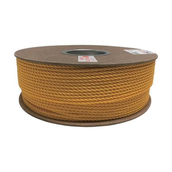 ユタカメイク ポリエチレンロープドラム巻４ｍｍ×２００ｍイエロー 250 x 250 x 73 mm...