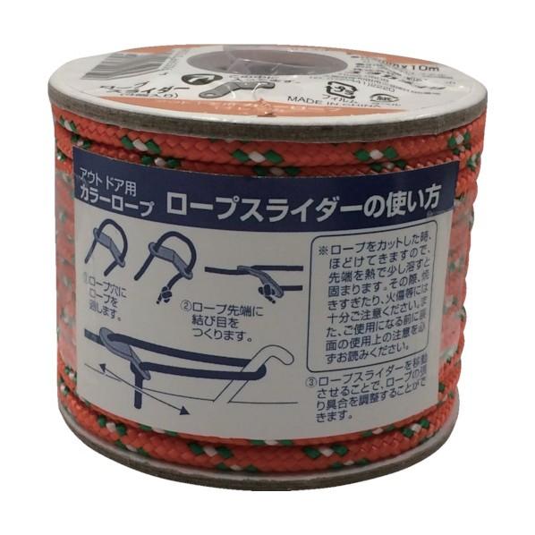 ユタカメイク アウトドア用カラーロープオレンジ４．５ｍｍ×１０ｍ 80 x 80 x 70 mm R...