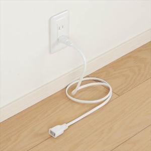ヤザワ 延長コード1個口1m ホワイト W28...の詳細画像1