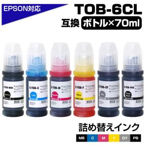 ベルカラー エプソン 互換 インクボトル エコタンク TOB EW-M873T 6色