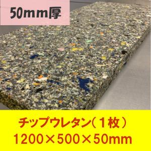 DIY用資材　チップウレタン　1200×500×50mm　1枚　ベンチシート　キャンピングマット　車中泊　ソファ　張替　交換　防災　アウトドア