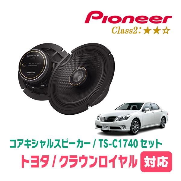 クラウンロイヤル(200系)用　スピーカー・バッフルセット　PIONEER / TS-C1740 +...