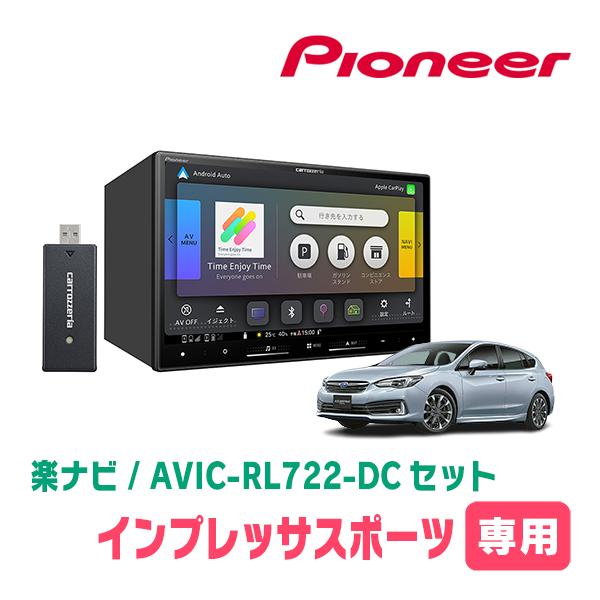インプレッサスポーツ(GT系・H28/10〜R1/10)専用　AVIC-RL722-DC + KLS...