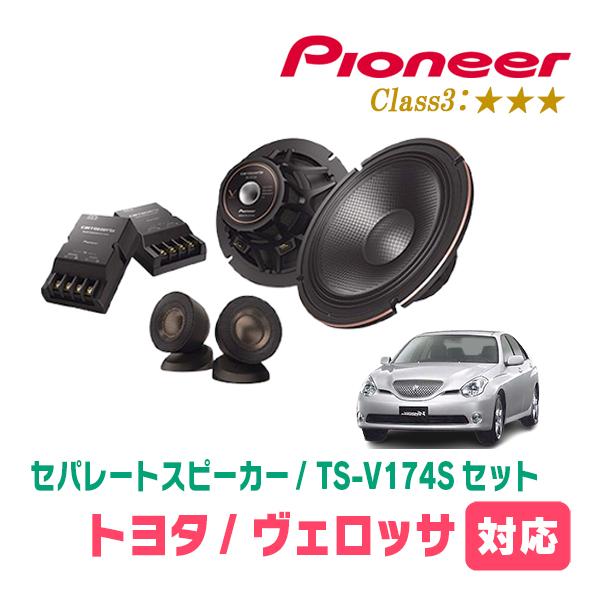 ヴェロッサ(H13/7〜H16/4)用　スピーカー・バッフルセット　PIONEER / TS-V17...