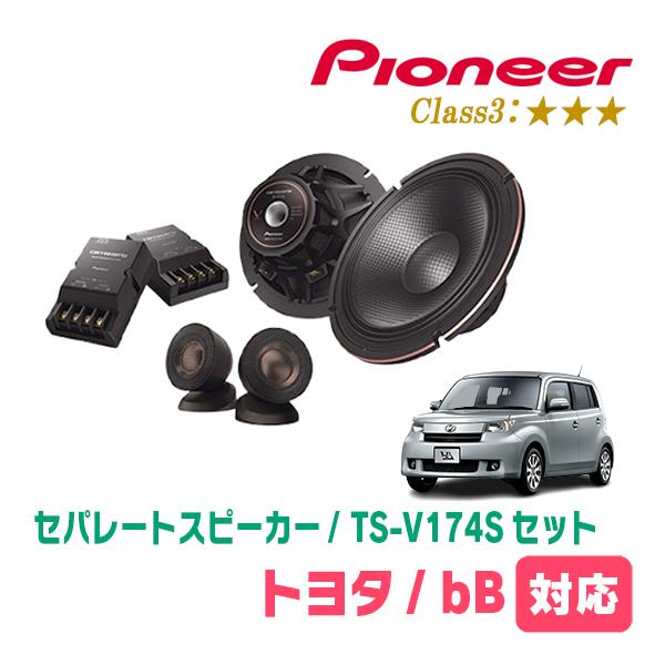 bB(H17/12〜H28/7)用　スピーカー・バッフルセット　PIONEER / TS-V174S...