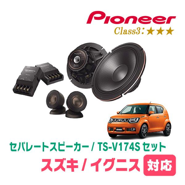 イグニス(FF21S・H28/2〜R6/4)用　スピーカー・バッフルセット　PIONEER / TS...