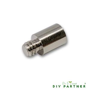 棚ダボ 棚受ダボ ネジ Ｗ１／４ 長型ダボ棚受 Φ９×１１ｍｍ オン １個入 ＤＩＹ 簡単 追加 棚受