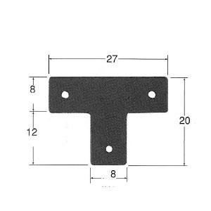 鉄製 T字型 LA4 DIY 小箱金具 ミニ金...の詳細画像2