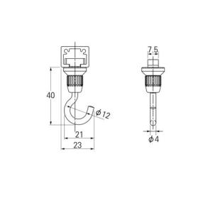 TOSO ピクチャーレール Tシリーズ用 フッ...の詳細画像1