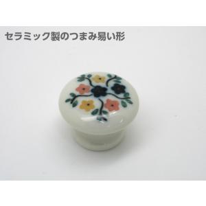 取っ手 引き出し つまみ 家具取っ手 家具用ノブ 575 ツマミ ＮＯ，１１０柄 33ｍｍ 陶磁器 かわいい  knob ノブ カントリー