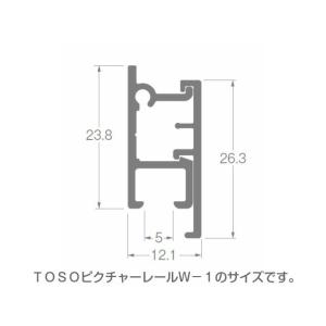 TOSO Wフック W15-A ピクチャーレー...の詳細画像2