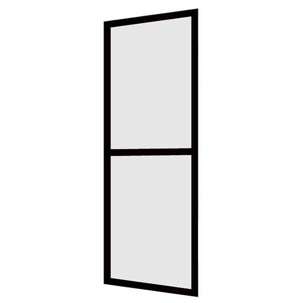 玄関引戸(引き戸) 菩提樹用網戸 2枚建戸ランマ無 普通枠 232型(千本格子) 6145 W124...
