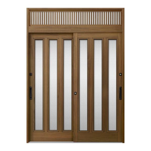 玄関引き戸JS 21P型 W164/169/187×H23 玄関引戸 2枚建 ランマ付 LIXIL ...