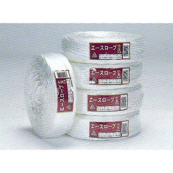 エースロープ　310　白　PP　太さ5mm×長さ100m×5巻　小玉
