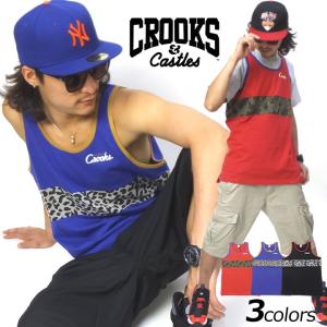 クルックス アンド キャッスルズ Crooks＆Castles タンクトップ メンズ 柄切り替え JUNGLE FEVER ブランド｜dj-dreams