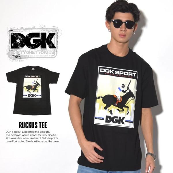 ディージーケー DGK Tシャツ 半袖 メンズ レディース RUCKUS TEE ブラック 夏 ブラ...