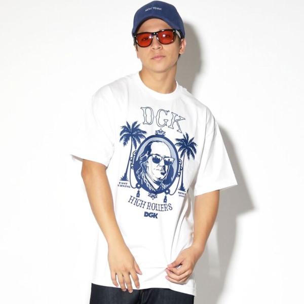 ディージーケー DGK Tシャツ 半袖 メンズ レディース HIGH ROLLERS TEE 夏 ブ...