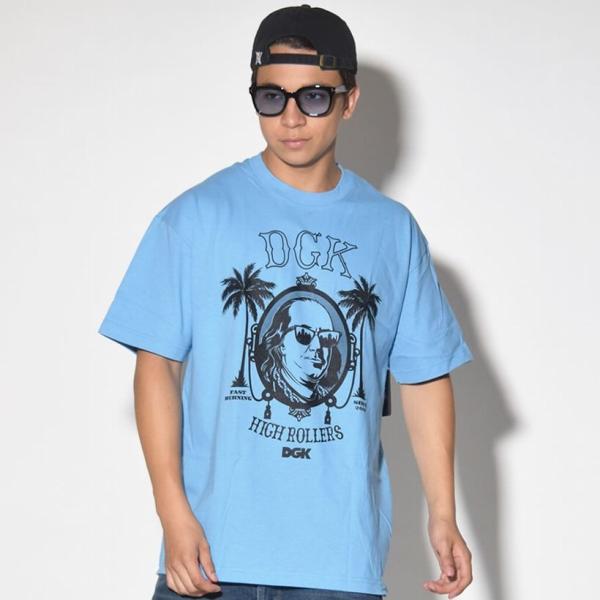 ディージーケー DGK Tシャツ 半袖 メンズ レディース HIGH ROLLERS TEE 夏 ブ...