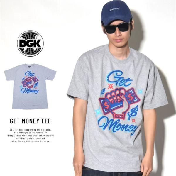 ディージーケー DGK Tシャツ 半袖 メンズ レディース GET MONEY TEE DT-401...