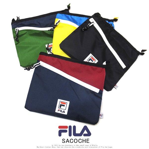 フィラ FILA サコッシュ ミニショルダーバッグ メンズ レディース リップストップ ロゴラバーパ...