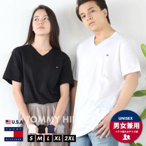 トミーヒルフィガー Tシャツ Vネック メンズ レディース ブランド 半袖 夏 定番 無地 ロゴ ワンポイント 綿 カップル お揃い コーデ おしゃれ Tommy Hilfiger Tmtt0 Djドリームス 通販 Yahoo ショッピング
