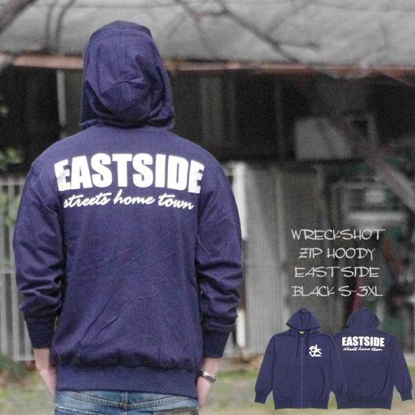 パーカー メンズ ブランド おしゃれ 着こなし ジップアップ スウェット 裏毛 プリント 紺 Sサイ...