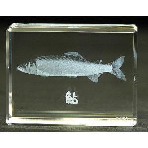 鮎-魚3Dクリスタルアート