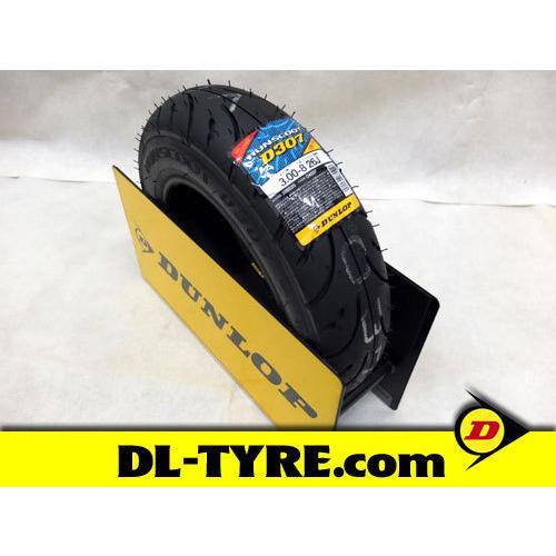 [1本] DUNLOP 新品 D307 3.00-8 チューブタイプ [ミント]