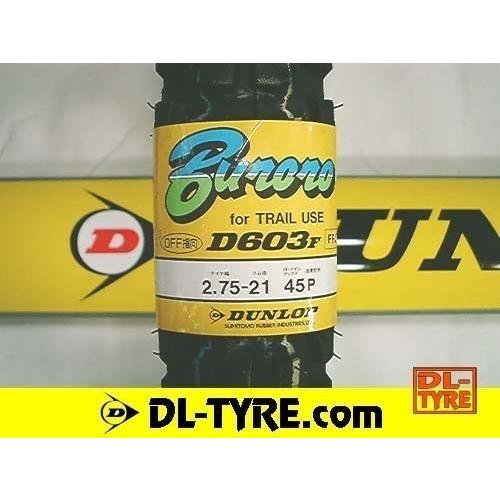 [フロント] DUNLOP 新品 D603 2.75-21 ジェベル [DR TS125R KDX1...