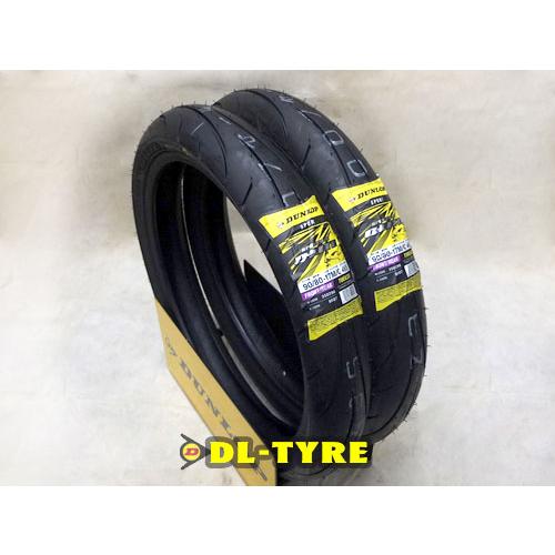 [前後セット] DUNLOP 新品 Q-LITE 90/80-17 TL　2本 [NS50R]