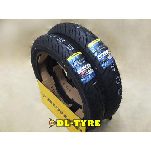 [前後セット] DUNLOP 新品 SCOOTSMART2 80/90-14 90/90-14 [D...