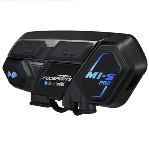 FODSPORTS バイク インカム M1-S 最大８人同時通話 Bluetooth4.1 全二重通信 インターコム 連続使用10時間