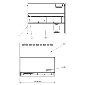 シロッコファン レンジフード 換気扇 深型 7...の詳細画像4