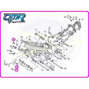 新品】 クリップ＆バンドセット (メインハーネス) NSR250R MC18(89
