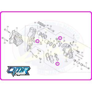 【新品】 プレートセット (フロントキャリパー)  NC19 MC11 45112-445-631 ...