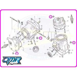 新品】 乾式用 クラッチドリブン用オイルシールセット 91207-KV3-781
