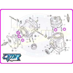 【新品】 スタッドボルト（シリンダーヘッド） NSR250R MC21 MC28