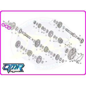 新品】 リアホイールベアリング＆シールセット MC21 91073-MV4-782