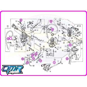 【新品】 キャブレターホースセット 【ホースクリップ付】 （エアソレノイド・エアベント・ドレイン） NSR250R MC21｜dmr-japan