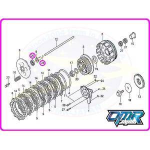 【新品】 ベアリング＆ボール (クラッチ/湿式) NSR250R MC16 MC18 MC21 MC28｜dmr-japan