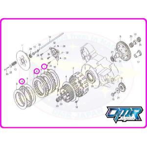 新品】 乾式用 クラッチドリブン用オイルシールセット 91207-KV3-781