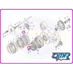 NSR250R クラッチ部品　22120-KV3-780 DMRーJAPAN 【乾式クラッチ用】 スペーサー（クラッチアウターガイド用