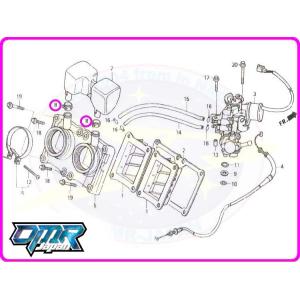 【新品】 クランプ (インテークチャンバー) NSR250R MC16 MC18 MC21 4351...