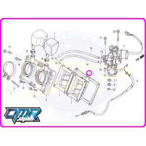 【新品】 ガスケット (リードバルブ) NSR250R MC16 MC18 MC21 MC28 14132-KV3-950｜dmr-japan